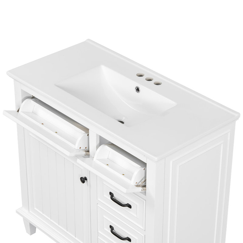 Meuble-lavabo 36 po avec lavabo, White
