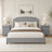 Transitional 2-Drawer Solid Wood Nightstand, No Assembly Required-1877717285