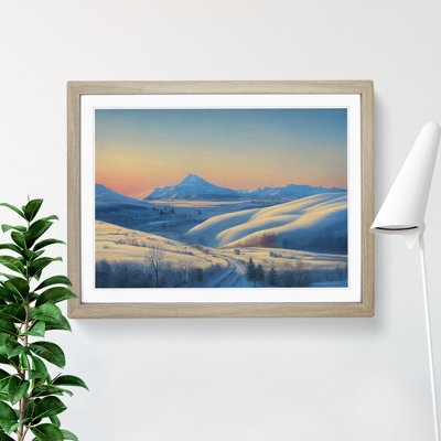 XH1022-10243X Winter Mountain Sunrise Vol.2 1 Piece Single Picture Frame Painting