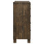 Commode 8 tiroirs rustique brun doré