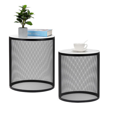 Ronaya Metal Round Nesting Side Tables