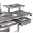 Techni Mobili Grey Computer Workstation - All-in-One Desk with Integrated Storage & Ergonomic Design-104566586