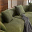 Canapé modulaire courbé en mousse à compression complète vert, canapé-lit en velours haute densité 30D, convenant aux appartements, 800 livres L 110 po