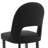 Modern Fabric Upholstered Dining Chairs with Curved High Back and Solid Wood Legs-1540862373-1540862362