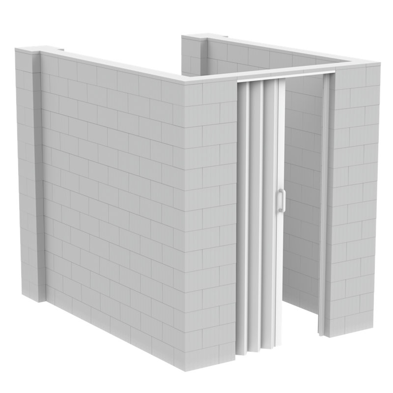 Ensemble de chambre en U Everblock, H 84 po x l 144 po x P 120 po, Translucide