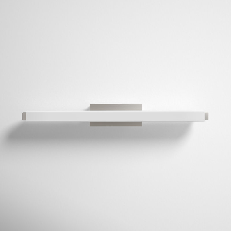 Vogue 1 - Light LED Flush Mounted Sconce, 3" H x 25.75" W x 3.38" D, Brushed Nickel, 2700K