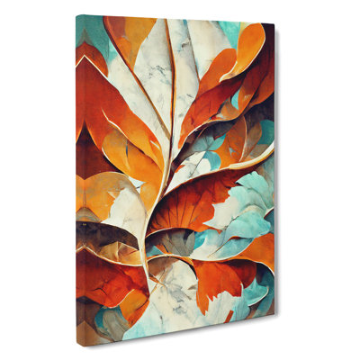 Leaf Abstract No.6 - Wrapped Canvas Print