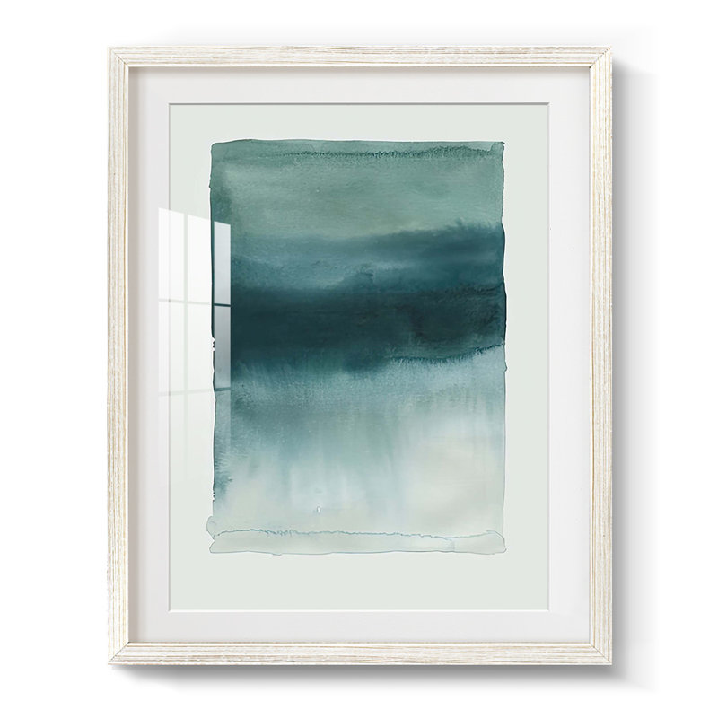 Tide Dye I - impression encadrée, H 28,5 po x l 20,5 po, Blanc
