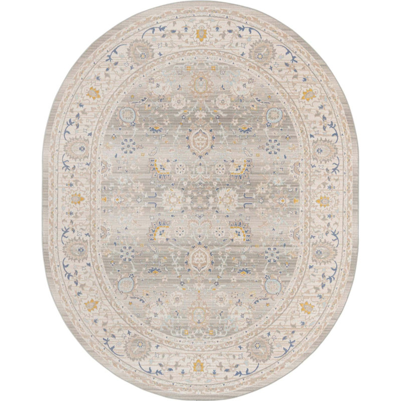 Lunnelle Oriental Indoor Rug, Oval 7'10" x 10'