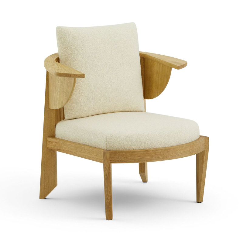 Frank Lloyd Wright Rockford Chair, Natural Oak