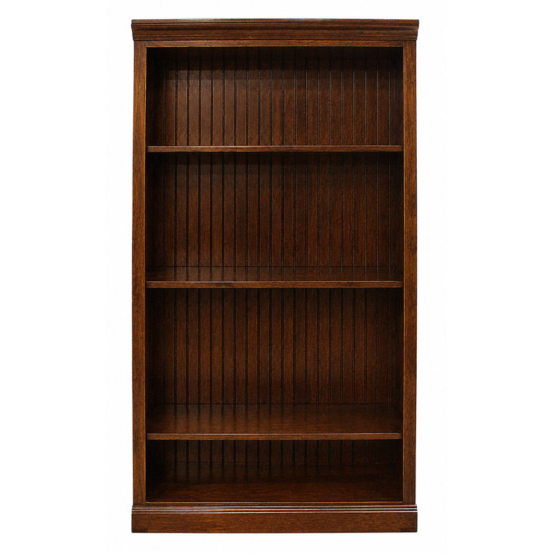 Bibliothèque standard Sherita, Doré européen, (3 tablettes) H 60 po x l 32 po x P 14,25 po