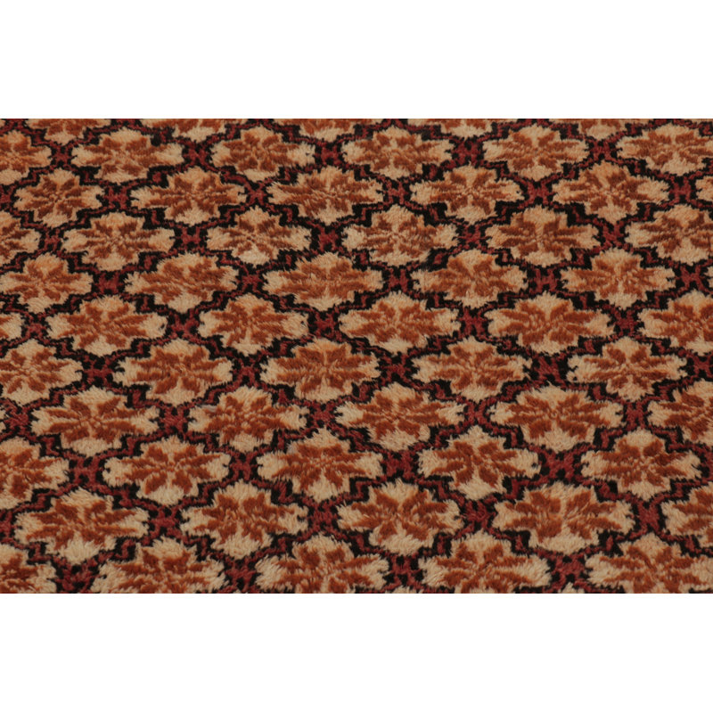 Vintage Turkish Tulu Runner, Deep Red Field With Floral Patterns - Rug & Kilim
