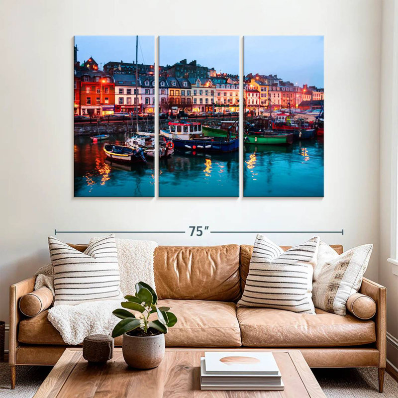 Mehar Cork Harbour Boats, 42" H x 65" W