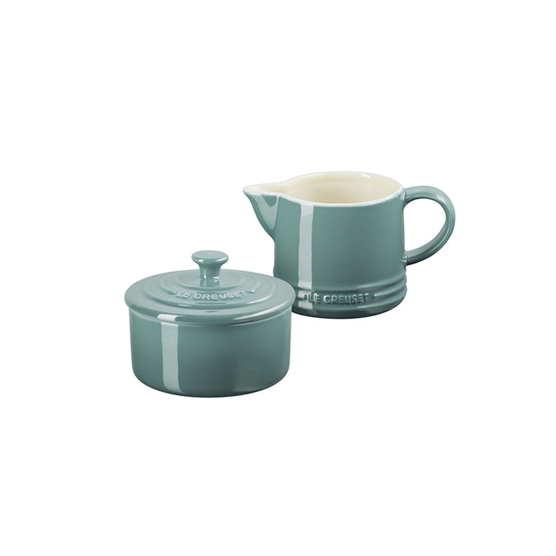 Le Creuset Stoneware Cream & Sugar Set, Sea Salt