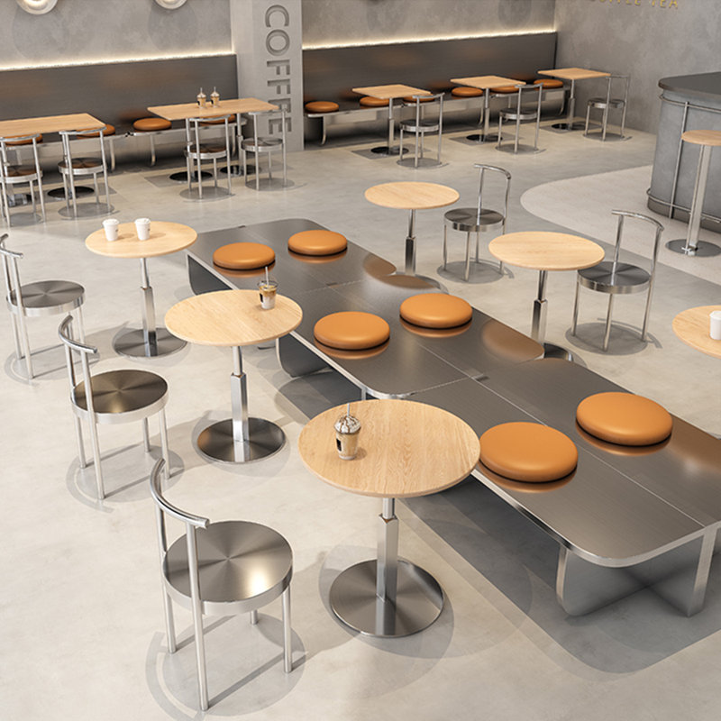Banc de restaurant moderne de style industriel