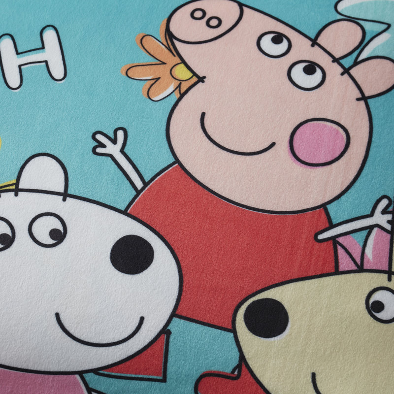 Ensemble de lit pour enfant Peppa Pig avec housse de coussin amovible