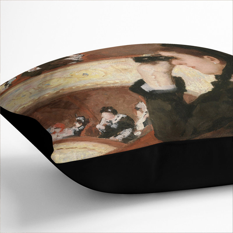 In the Loge Scatter Cushion, Black, 55cm H x 55cm W x 20cm D