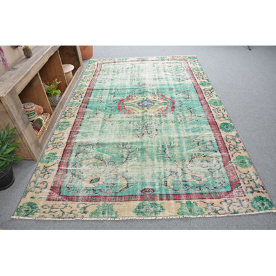 Tapis turc, tapis Anatolian, tapis de luxe, tapis marocains orange, tapis rétro, grand tapis de 5,7 x 9 pi