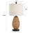 22.5" Natural Rattan Bedside Table Lamp with Dual USB Ports and Bulb-1854329894-1858576596