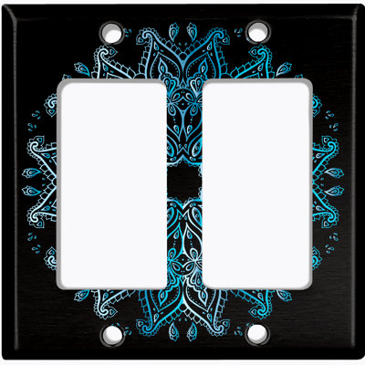 Plaque d'interrupteur en métal