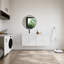 Ensemble de meuble-lavabo modulaire 48 po (47,07 po), armoires doubles en contreplaqué blanc de 24 po avec lavabo gélifié, ensemble de meuble-lavabo KD Flat Pack, solution de rangement moderne