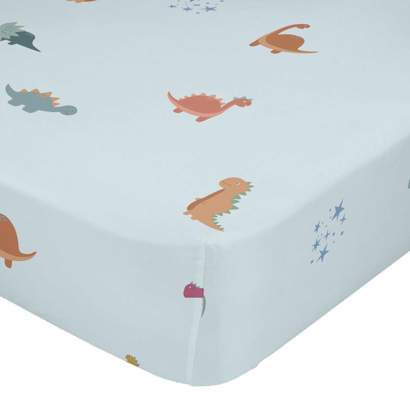 Ignazia Animals 100% Cotton - Piece Standard Cot Fitted Sheet, 70cm W x 140cm L