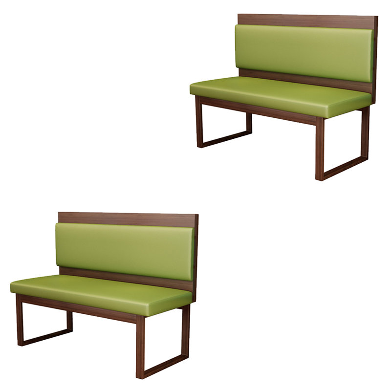 Banc rembourré en similicuir Retro Light Luxury