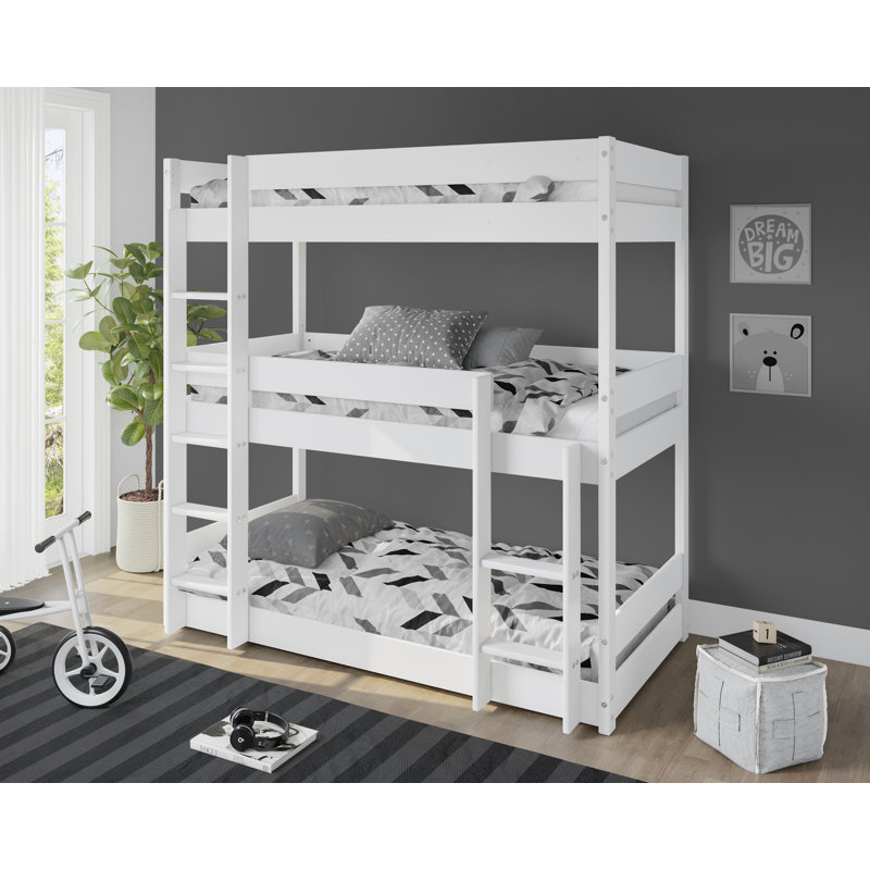 Kansas 90 X 190cm Bunk Bed, White