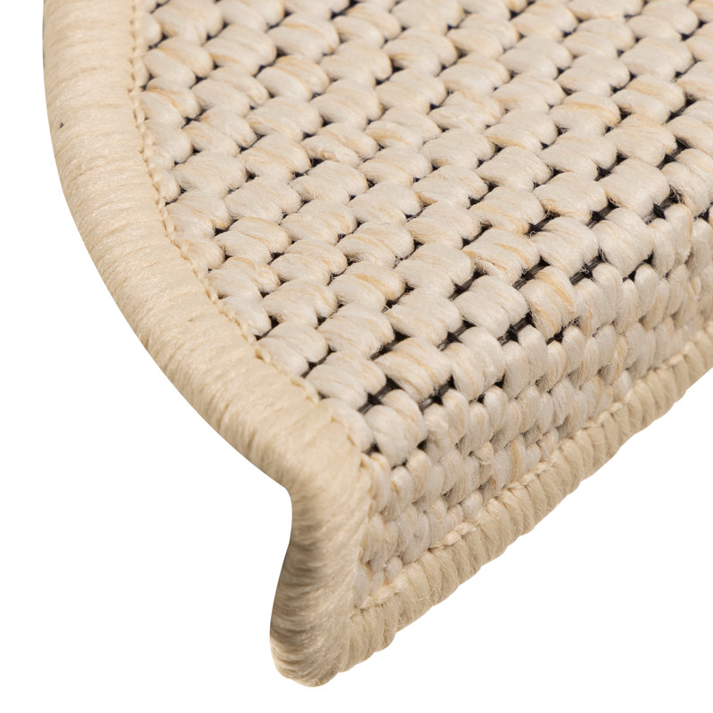 Shellson Non-Slip Stair Tread, Semi-Circle 17cm x 56cm, Berber