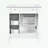 Bathroom Vanity with Ceramic Sink and 3 Drawers-1774378066