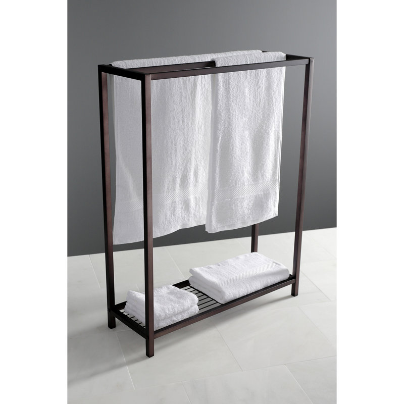 Kingston Brass Edenscape Freestanding 3-Bar Towel Rack, Oil Rubbed Bronze