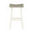 White And Coffee Finish Pub Height Table Stools - 4 Solid Wood Transitional Dining With-1235308116