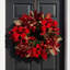 27'''' Holiday Wreath With Hydrangeas, Ornaments And Velvet Bows