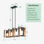 Light Dimmable Kitchen Island Square / Rectangle Chandelier-2105428943
