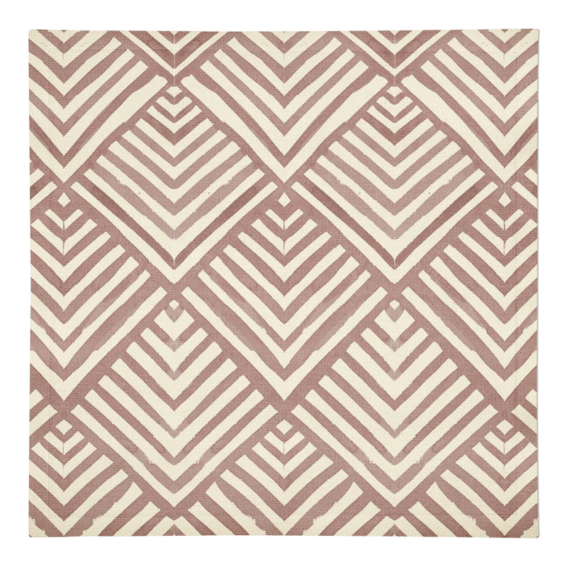 Cotton Twill Geometric Rectangle Napkin, Beige