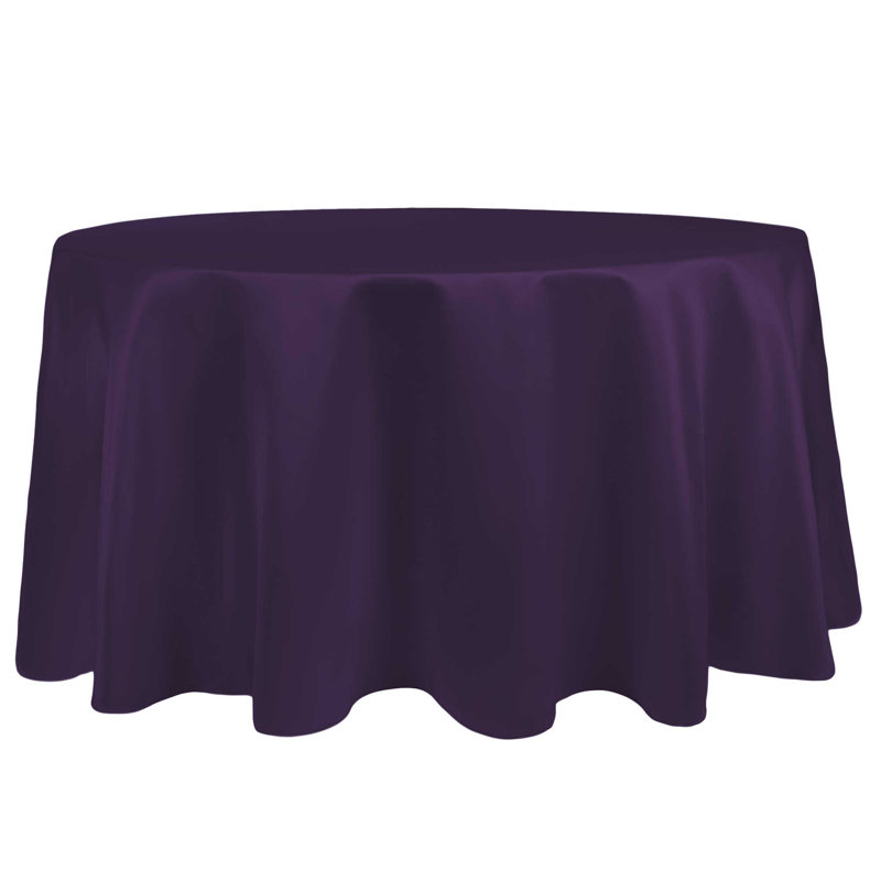 Nappe ronde Red Barrel Studio®, 10, 90 po x 90 po, Prune