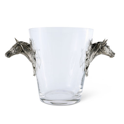 Seau à glace en verre soufflé à la main Équestre