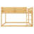 Low Twin Over Twin Bunk Bed, Floor Bunk Bed with Ladder, Solid Wood Twin Bunk Bed for Kids & Juniors, Natural(Expect Arrival Date 2025/11/25)-1588959381