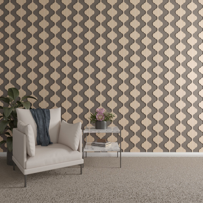 Marrakesh 47" Hickory Wood Decorative Slat Wall Panel Kit