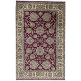 Trinity Wool Oriental Area Rug in Red/Gold