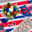 2 pièces décorations de fête pour la couronne de bougie de la fête de l'Independent