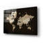 «Wood World Map» par Lori Deiter, art mural en verre acrylique, 24 po x 16 po-948605102