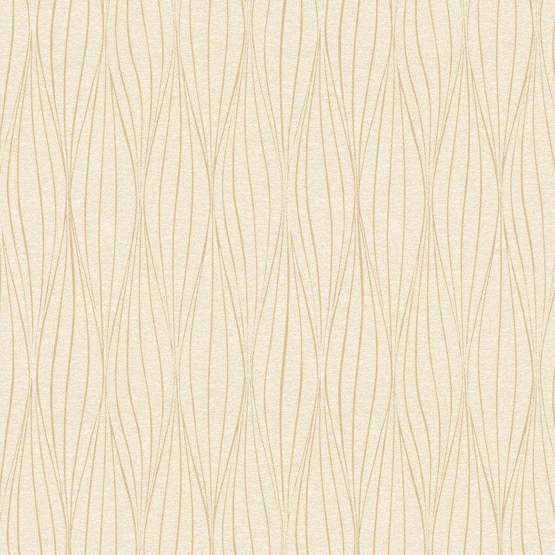 Antonina Vella Mixed Metals Geometric Wallpaper Double Roll, Cream/Gold