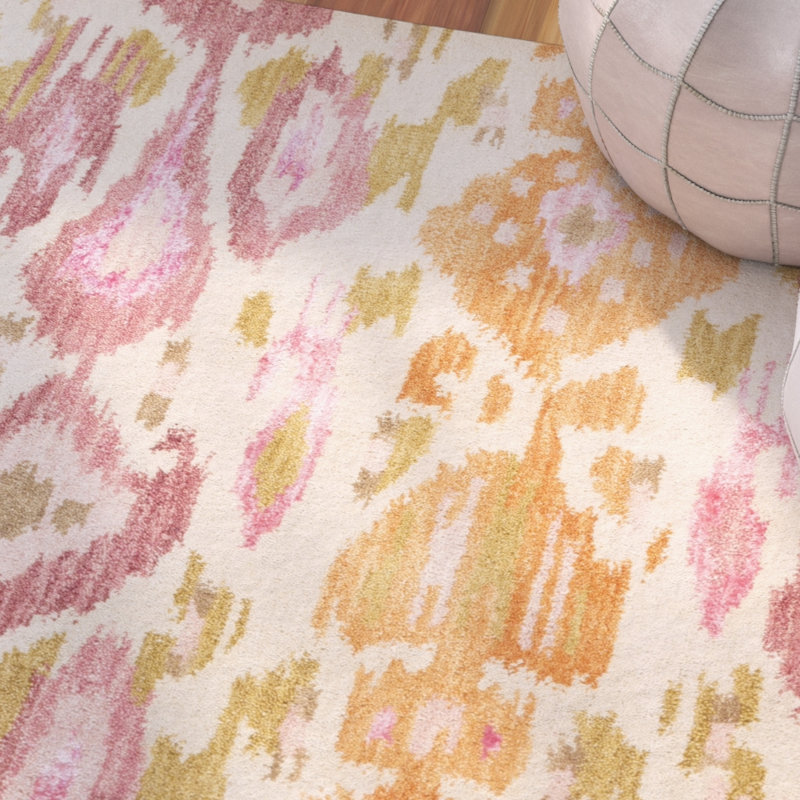 Godbey Ikat Indoor Rug, Rectangle 3'3" x 5'3"