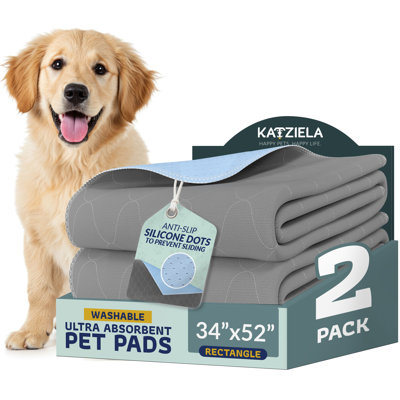 34x52 Rectagular Washable Pee Pad 2 Pack