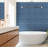 Metro 3 in. x 6 in. Glossy Blue Glass Subway Backsplash Wall Tile