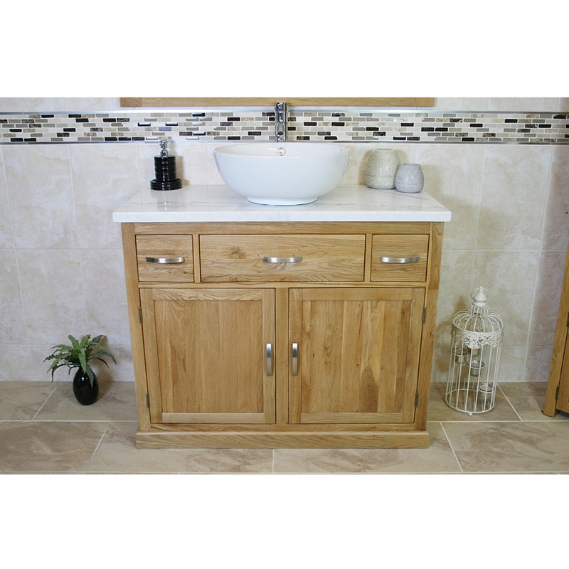 Maximus 1000mm Single Bathroom Vanity with Vessel Ceramic Basin
