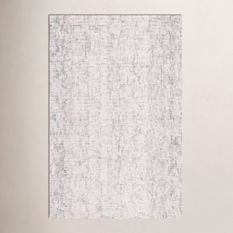 Tapis gris / ivoire Evett, Rectangle 4 pi x 6 pi