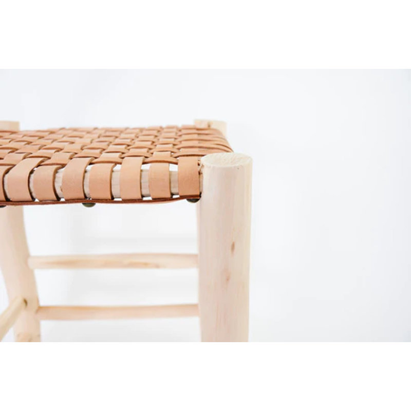 Tabouret d'appoint en bois d'eucalyptus Vidalia