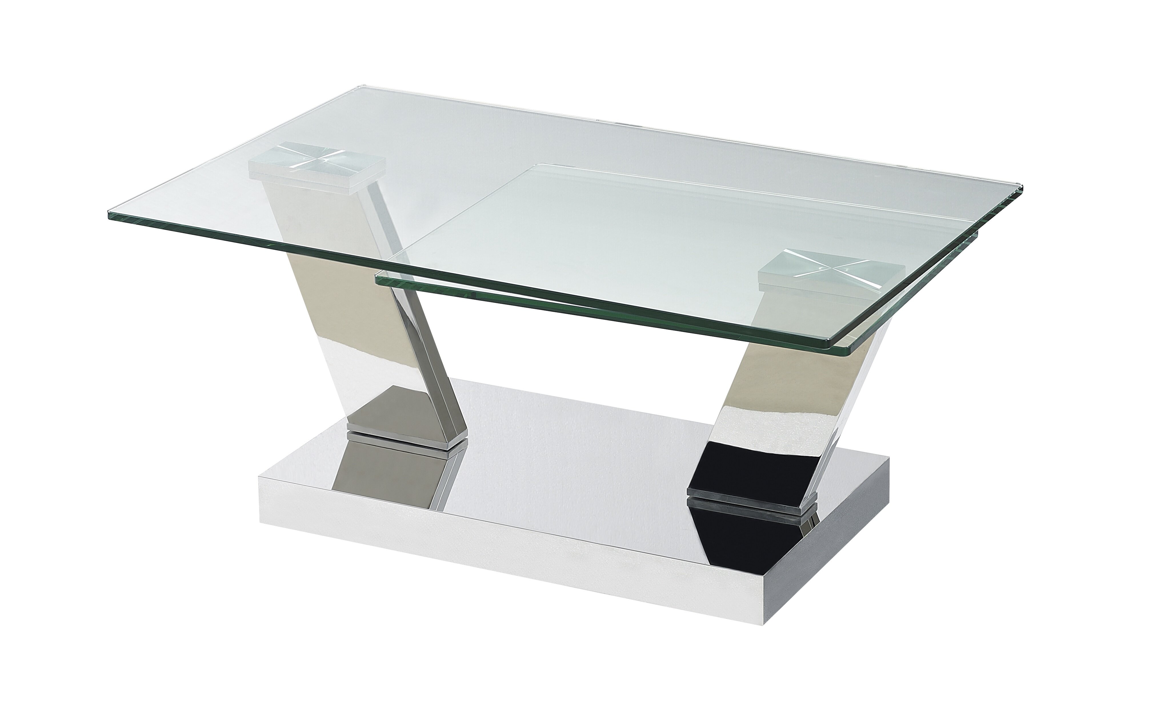 Wayfair glass deals top coffee table